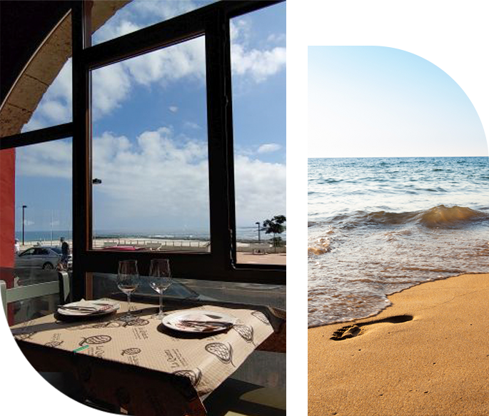 Al pie de la playa de A Rapadoira